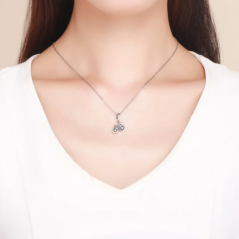 (image for) Pandora Style Silver Bicycle Dangle - SCC1082 - View 3