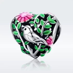 Pandora Style Silver Birds In The Forest Charm - SCC647 Pandora Style Silver Birds In The Forest Charm - SCC647