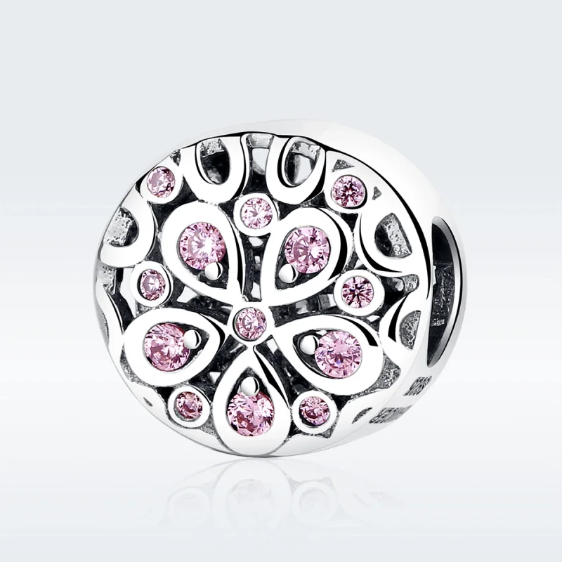 (image for) Pandora Style Silver Blooming Charm - SCC053 - View 3