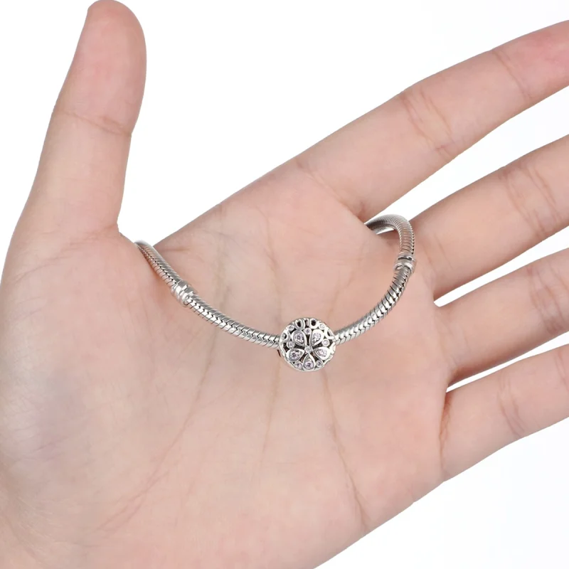 (image for) Pandora Style Silver Blooming Charm - SCC053 - View 5