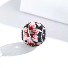 Pandora Style Silver Blooming Flower Charm - SCC1707 Pandora Style Silver Blooming Flower Charm - SCC1707