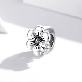 Pandora Style Silver Blooming Flower Charm - SCC1722