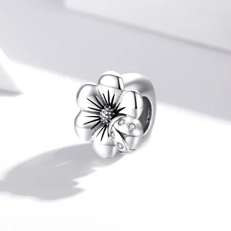 Pandora Style Silver Blooming Flower Charm - SCC1722