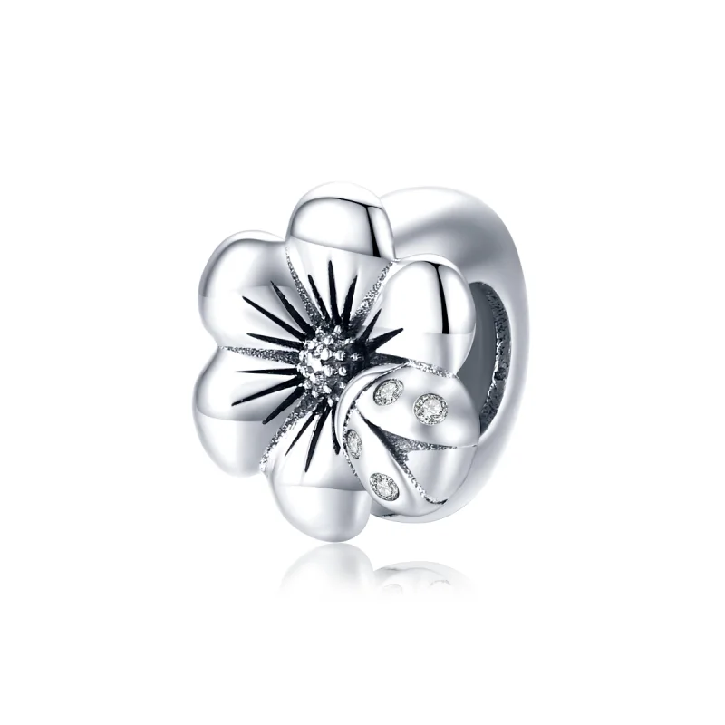 (image for) Pandora Style Silver Blooming Flower Charm - SCC1722 - Product Image