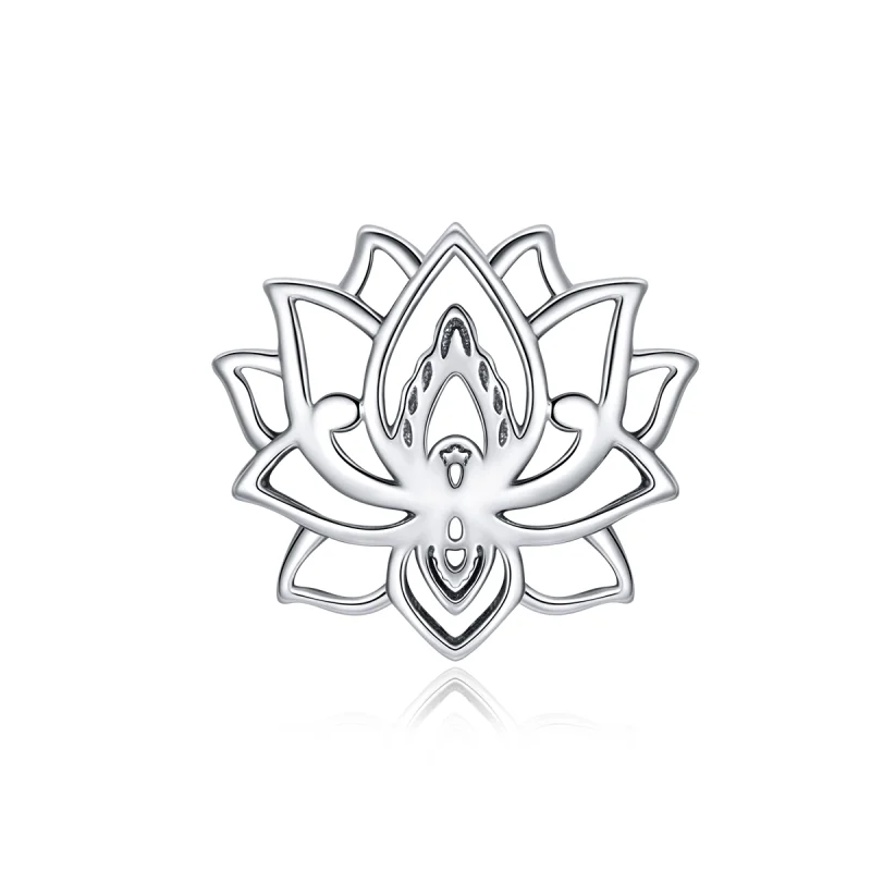 (image for) Pandora Style Silver Blooming Lotus Charm - SCC1724 - Product Image