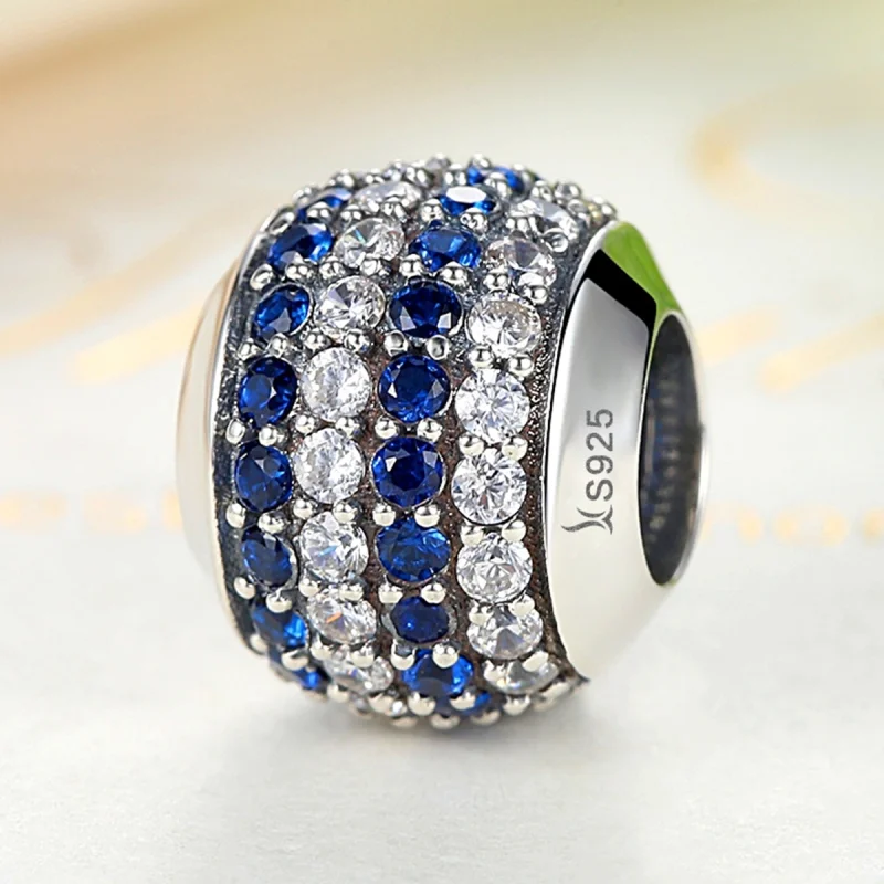 (image for) Pandora Style Silver Blue Coast Charm - SCC104 - View 2