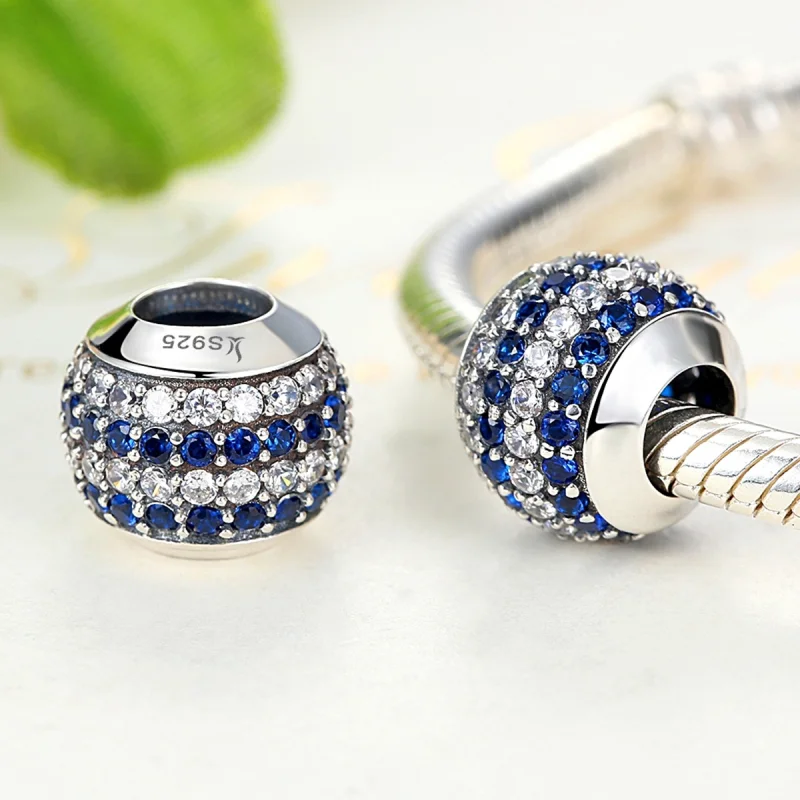 (image for) Pandora Style Silver Blue Coast Charm - SCC104 - View 3