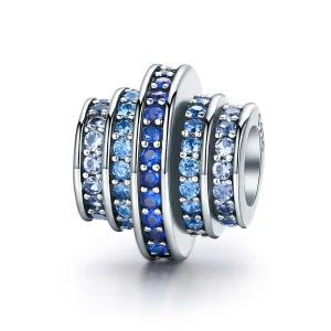 (image for) Pandora Style Silver Blue Rhythm Charm - SCC129