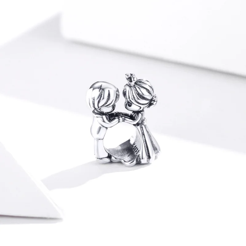 (image for) Pandora Style Silver Boy And Girl Dance Charm - SCC1565 - View 2