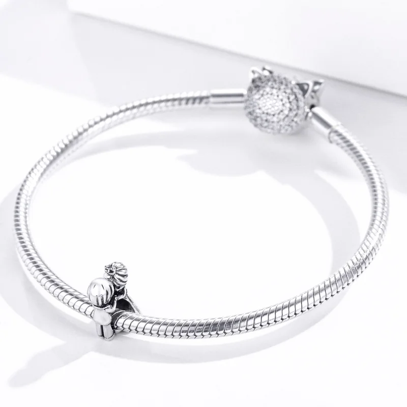 (image for) Pandora Style Silver Boy And Girl Dance Charm - SCC1565 - View 3