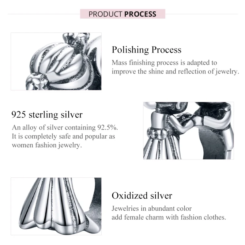 (image for) Pandora Style Silver Boy And Girl Dance Charm - SCC1565 - View 7