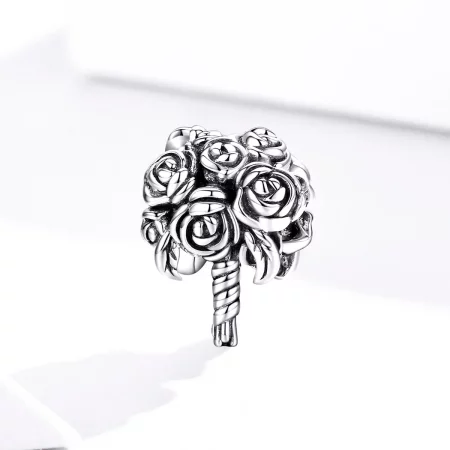 Pandora Style Silver Bridal Bouquet Charm - SCC1566
