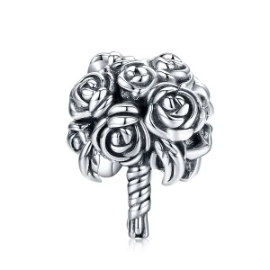 (image for) Pandora Style Silver Bridal Bouquet Charm - SCC1566