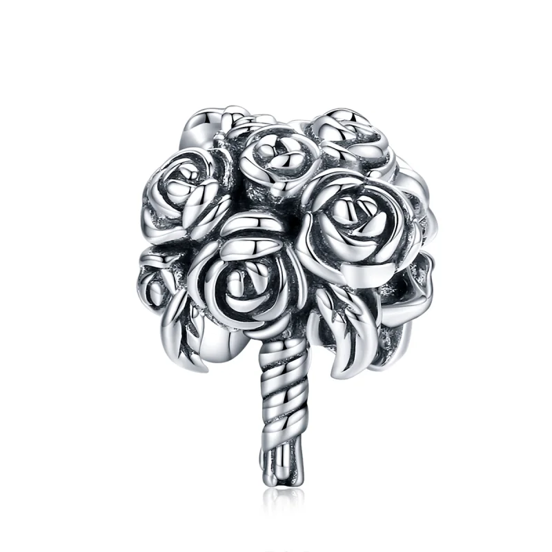 (image for) Pandora Style Silver Bridal Bouquet Charm - SCC1566 - Product Image