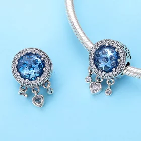 Pandora Style Silver Bright Crystal Heart Charm - SCC724 Pandora Style Silver Bright Crystal Heart Charm - SCC724