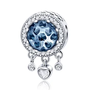 (image for) Pandora Style Silver Bright Crystal Heart Charm - SCC724
