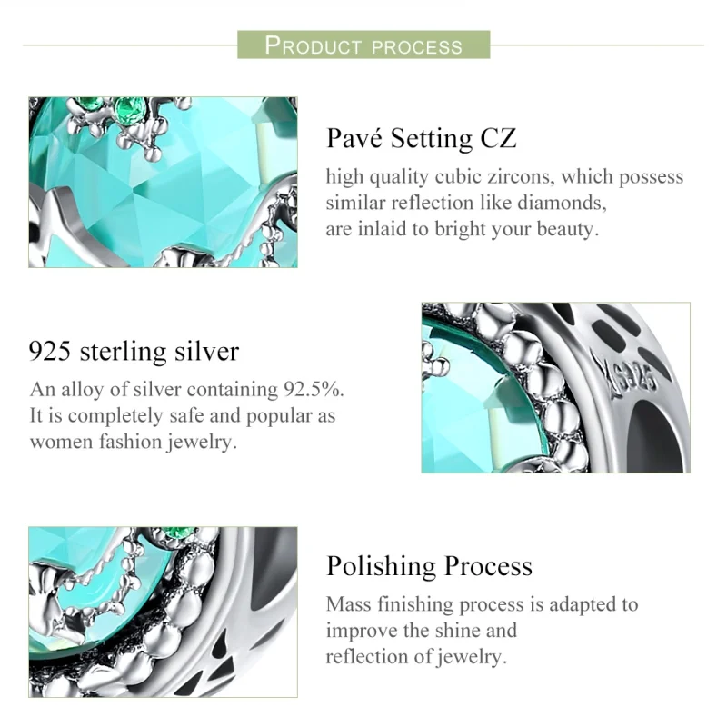 (image for) Pandora Style Silver Bright Stars Charm - SCC246 - View 7