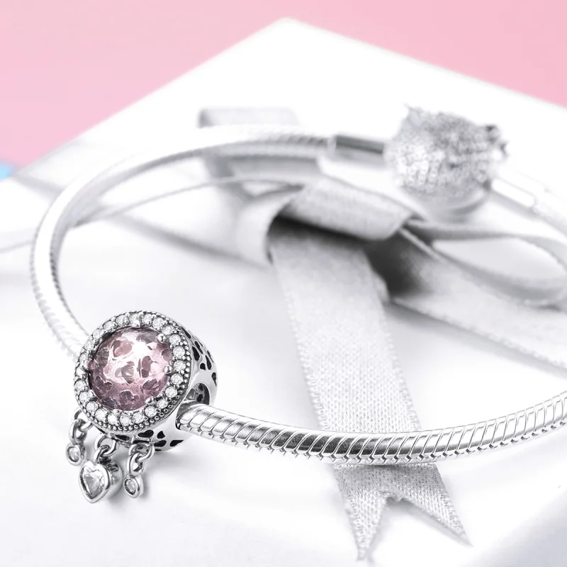 (image for) Pandora Style Silver Brilliant Heart Charm - SCC998 - View 4