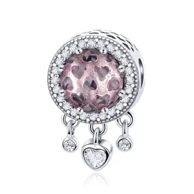 Pandora Style Silver Brilliant Heart Charm - SCC998 Pandora Style Silver Brilliant Heart Charm - SCC998