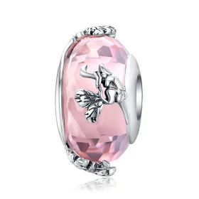 Pandora Style Silver Butterfly Murano Glass Charm - SCC1285 Pandora Style Silver Butterfly Murano Glass Charm - SCC1285