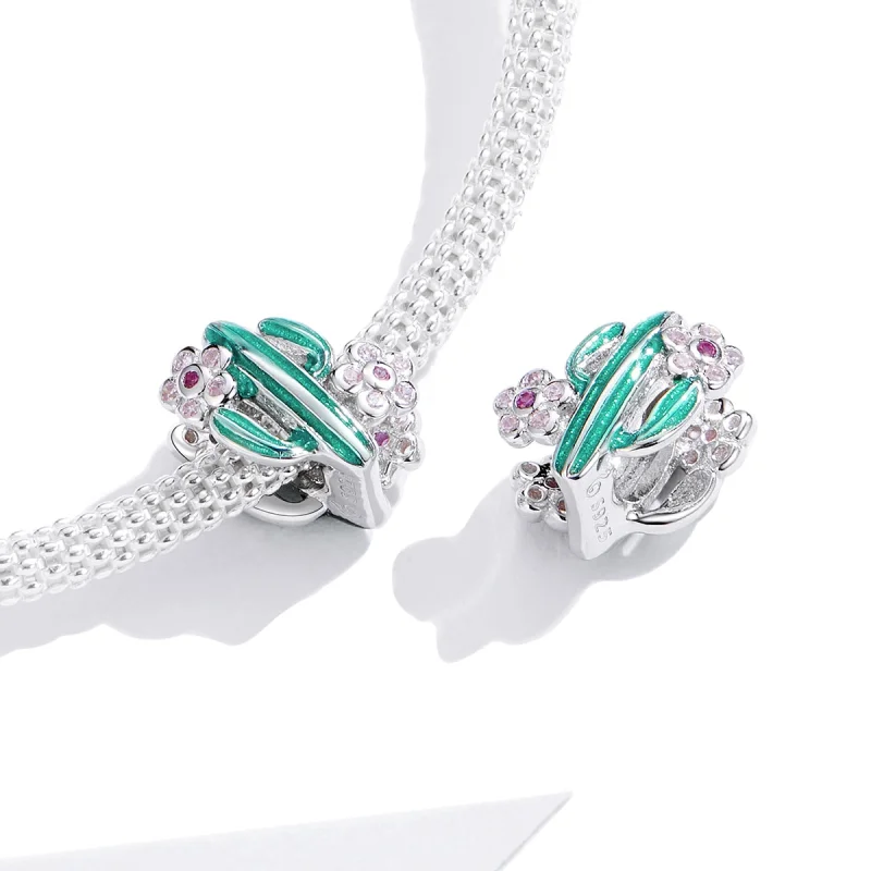 (image for) Pandora Style Silver Cactus Charm - BSC261 - View 4