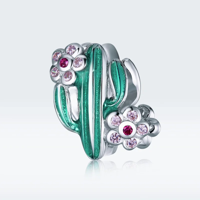(image for) Pandora Style Silver Cactus Charm - BSC261 - View 5