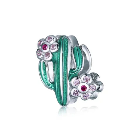 Pandora Style Silver Cactus Charm - BSC261 Pandora Style Silver Cactus Charm - BSC261