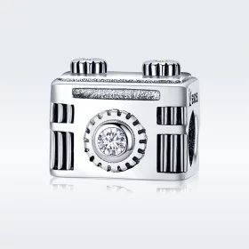 Pandora Style Silver Camera in Memory Charm - SCC516 Pandora Style Silver Camera in Memory Charm - SCC516