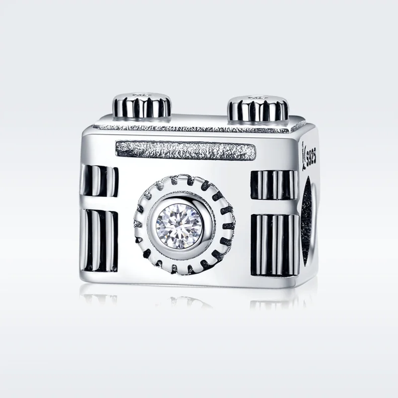 (image for) Pandora Style Silver Camera in Memory Charm - SCC516 - View 2