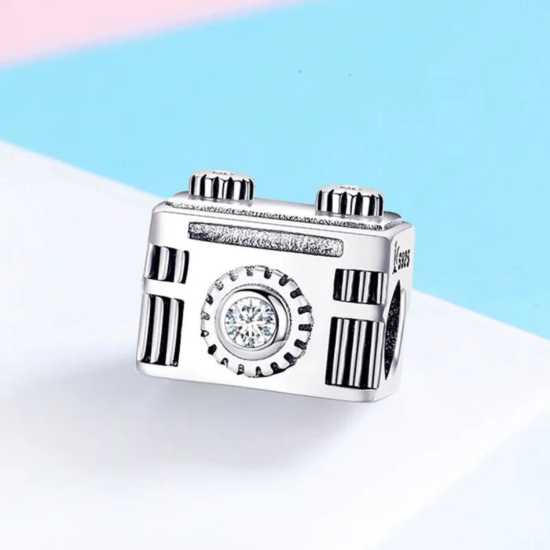 (image for) Pandora Style Silver Camera in Memory Charm - SCC516 - View 3