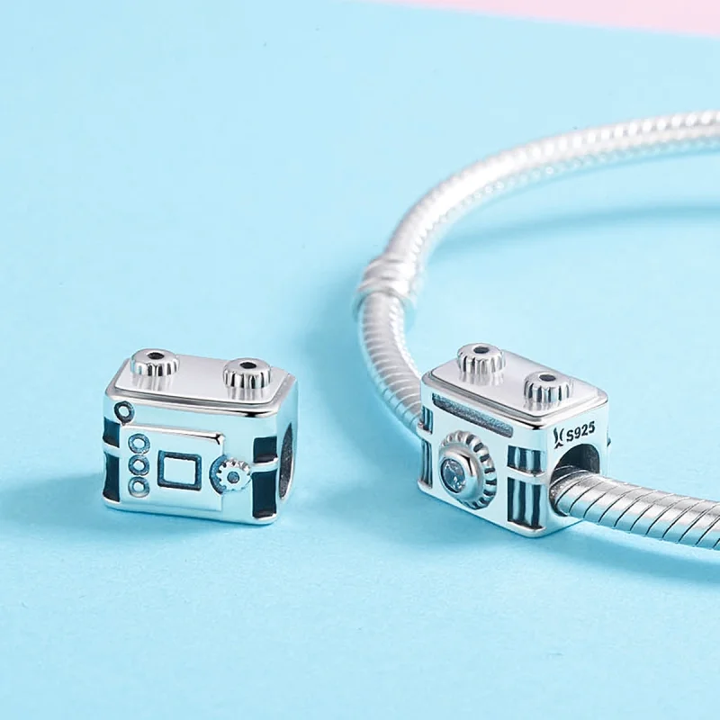 (image for) Pandora Style Silver Camera in Memory Charm - SCC516 - View 5