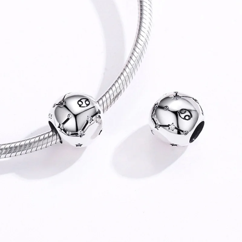 (image for) Pandora Style Silver Cancer Charm - SCC1218-4 - View 4