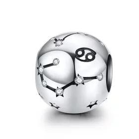 Pandora Style Silver Cancer Charm - SCC1218-4 Pandora Style Silver Cancer Charm - SCC1218-4