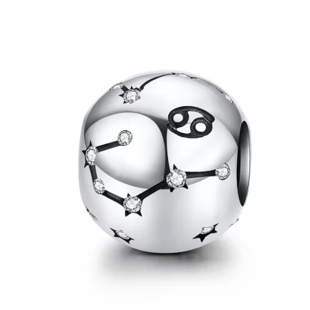 Pandora Style Silver Cancer Charm - SCC1218-4 Pandora Style Silver Cancer Charm - SCC1218-4
