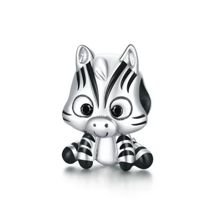 Pandora Style Silver Cartoon Zebra Charm - BSC387