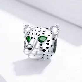 Pandora Style Silver Cheetah Head Charm - SCC1675