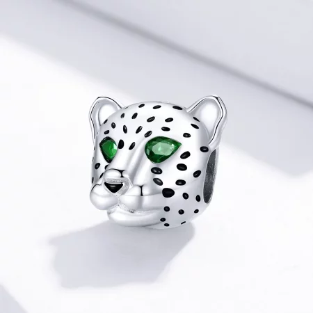 Pandora Style Silver Cheetah Head Charm - SCC1675
