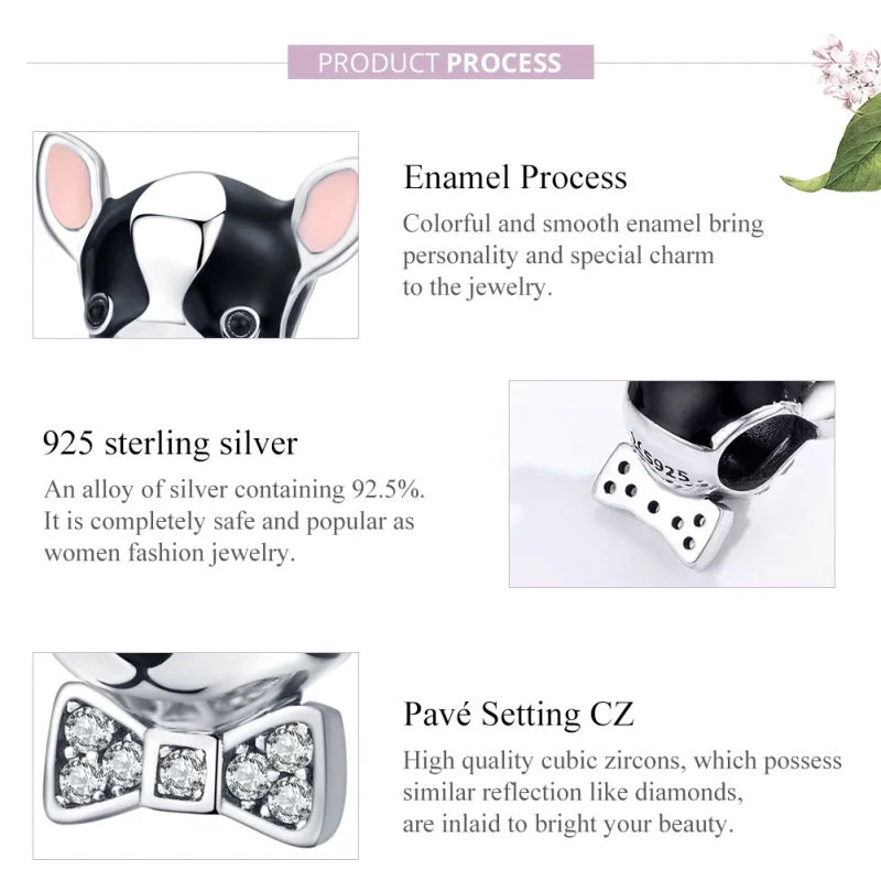 (image for) Pandora Style Silver Chihuahua Charm - SCC1310 - View 2