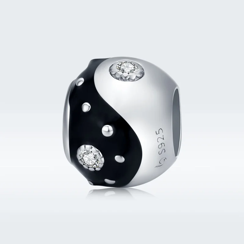 (image for) Pandora Style Silver Chinoiserie Yin Yang Charm - BSC192 - View 5