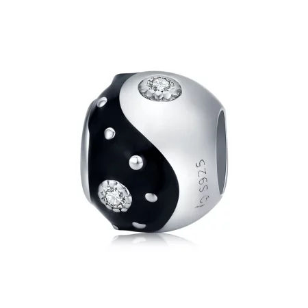 Pandora Style Silver Chinoiserie Yin Yang Charm - BSC192