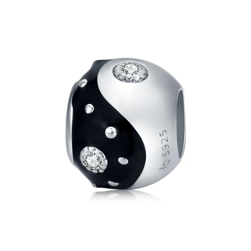 (image for) Pandora Style Silver Chinoiserie Yin Yang Charm - BSC192 - Product Image