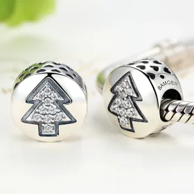 Pandora Style Silver Christmas Tree Charm - SCC064 Pandora Style Silver Christmas Tree Charm - SCC064