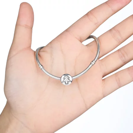 Pandora Style Silver Christmas Tree Charm - SCC064