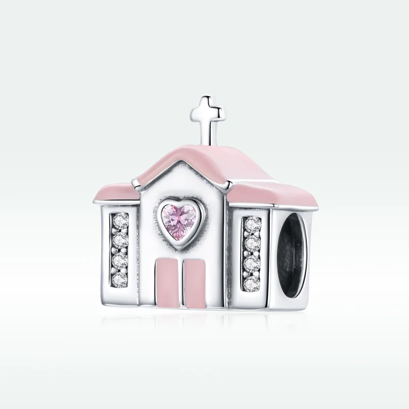 (image for) Pandora Style Silver Church Charm - SCC1810 - View 5