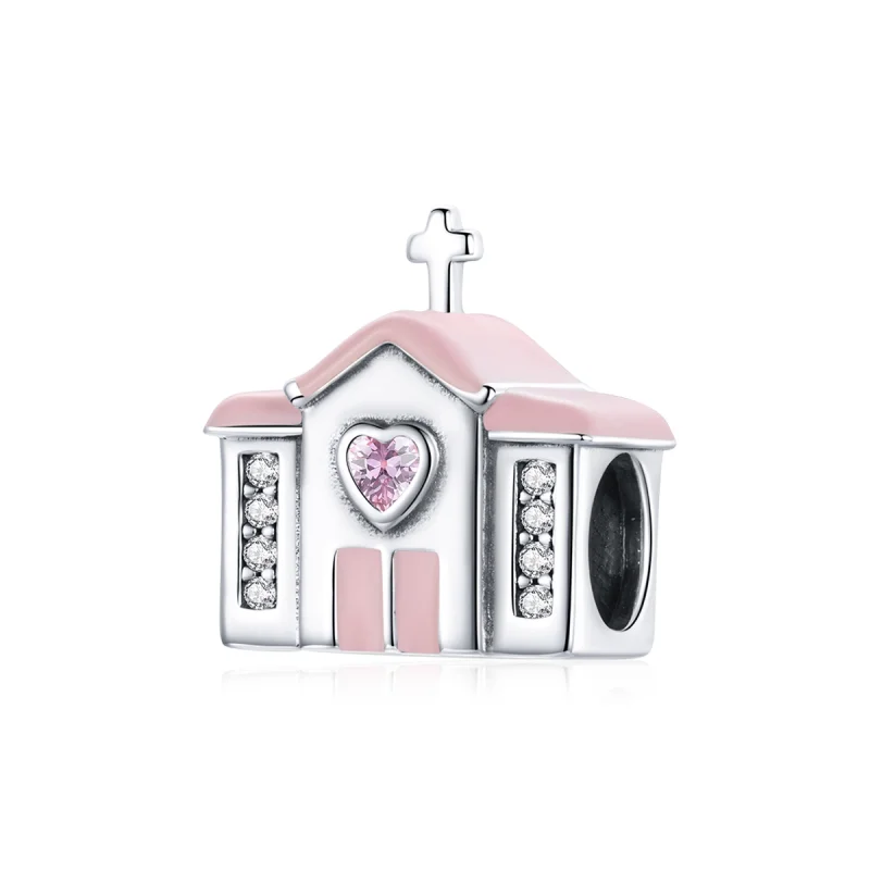 (image for) Pandora Style Silver Church Charm - SCC1810 - Product Image