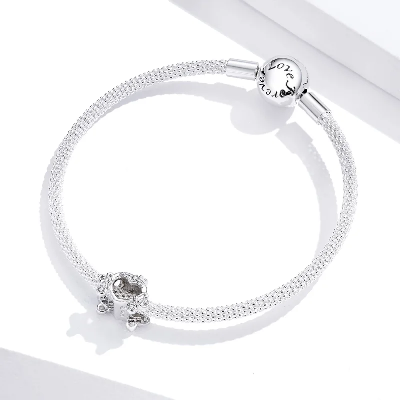 (image for) Pandora Style Silver Cinderella's Pumpkin Car Charm - BSC270 - View 3