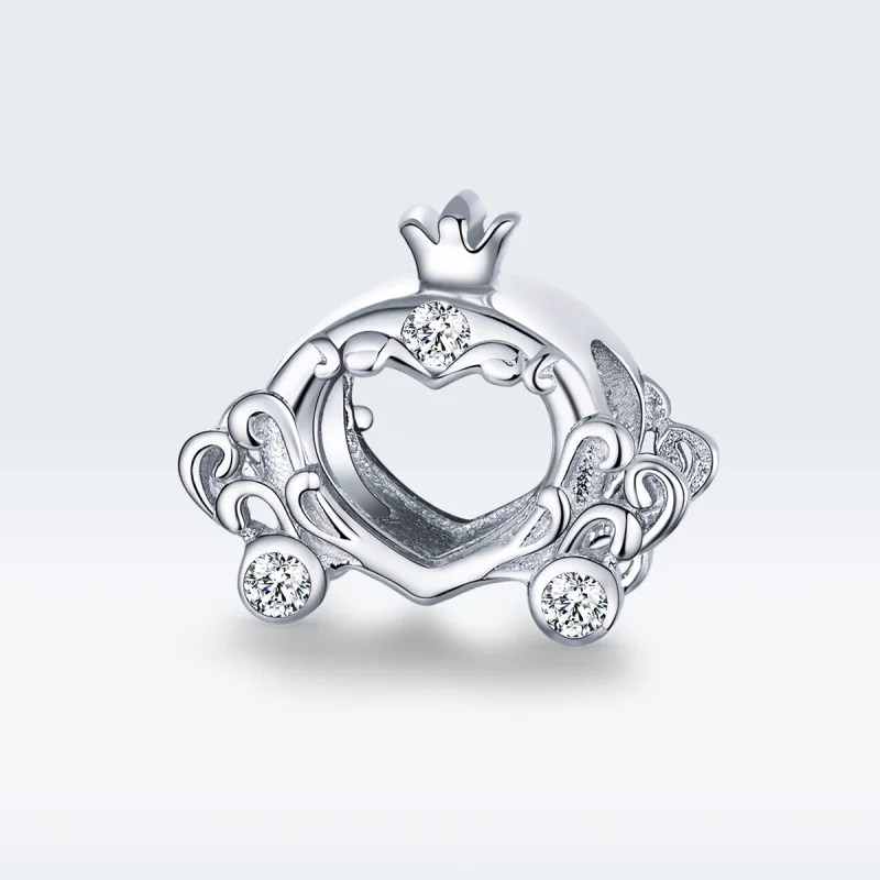 (image for) Pandora Style Silver Cinderella's Pumpkin Car Charm - BSC270 - View 5