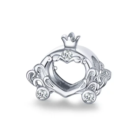 Pandora Style Silver Cinderella\'s Pumpkin Car Charm - BSC270