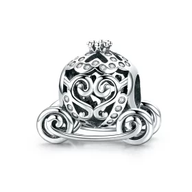 Pandora Style Silver Cinderella's Pumpkin Car Charm - SCC792 Pandora Style Silver Cinderella's Pumpkin Car Charm - SCC792