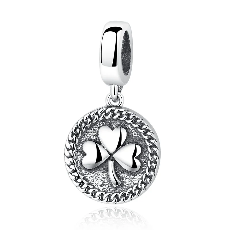 (image for) Pandora Style Silver Clover Dangle - SCC039 - Product Image